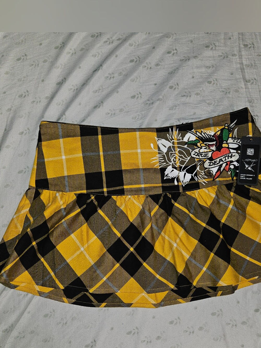 NEW Ed Hardy Plaid Miniskirt